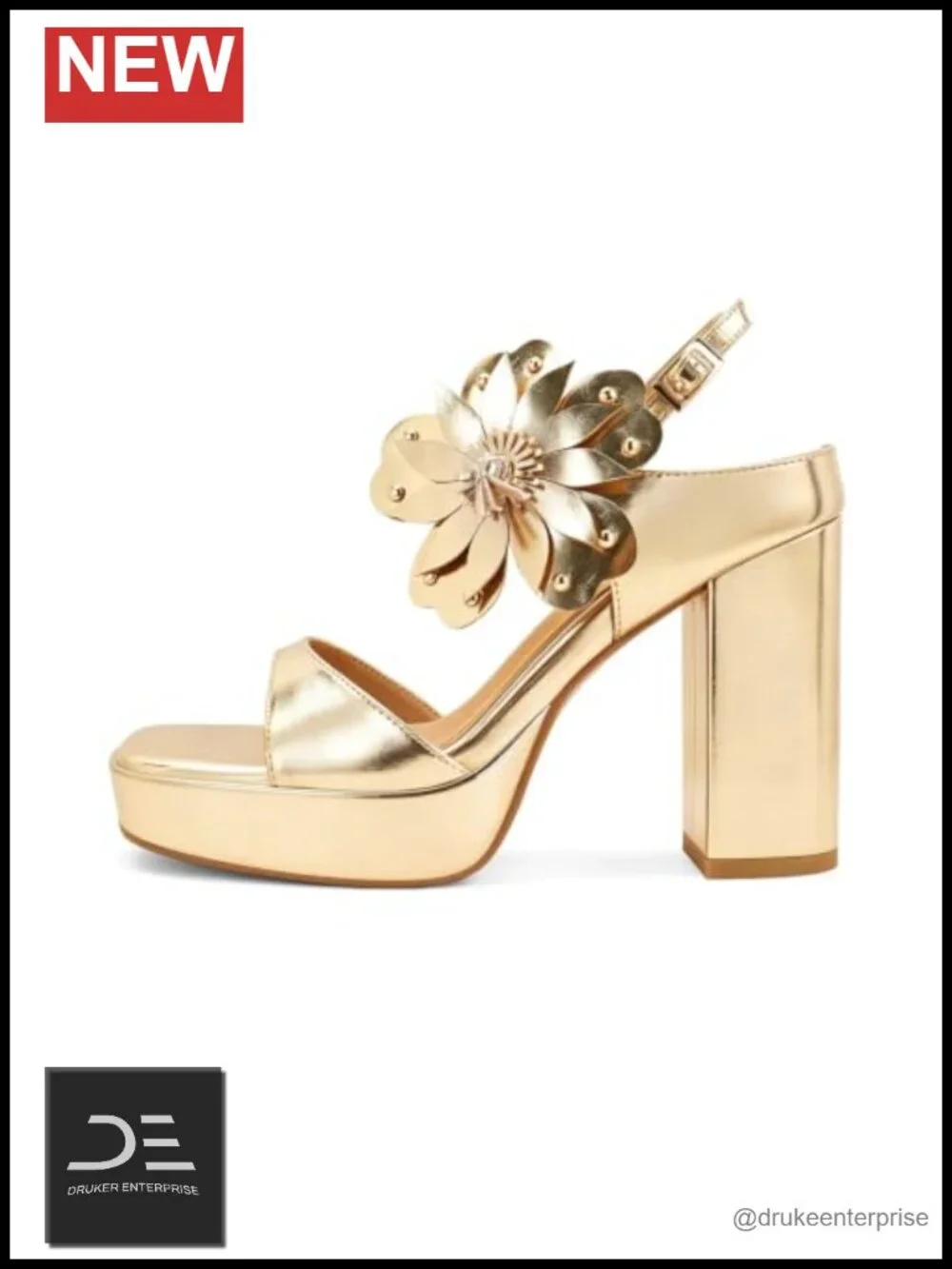 Chunky Block Heel Platform Sandals Open Toe Ankle Strap Women's
